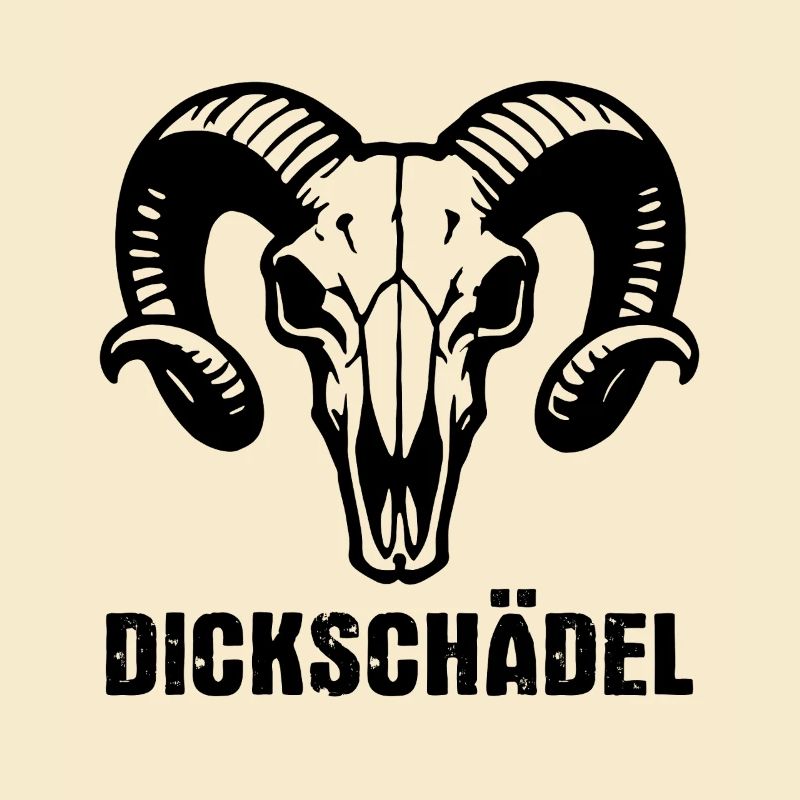 Ram's Head Skull with Horns - Thick Skull