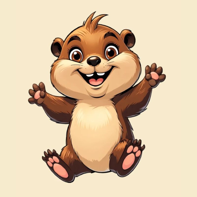 Fröhliches Eichhörnchen Design