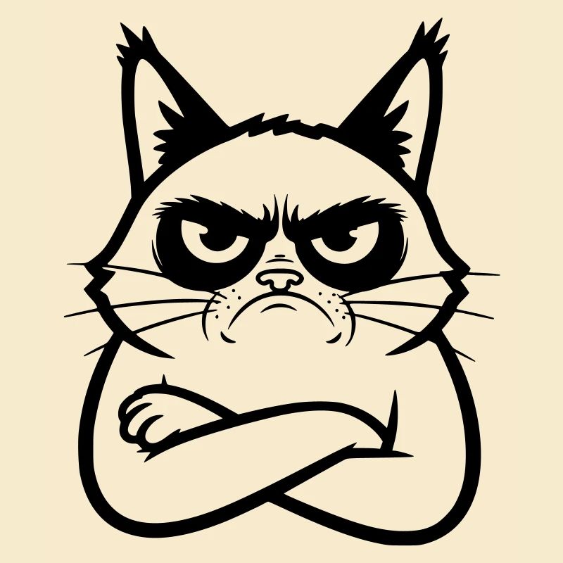 Illustration de dessins dessinés en dessins dessinés de lignes de chat