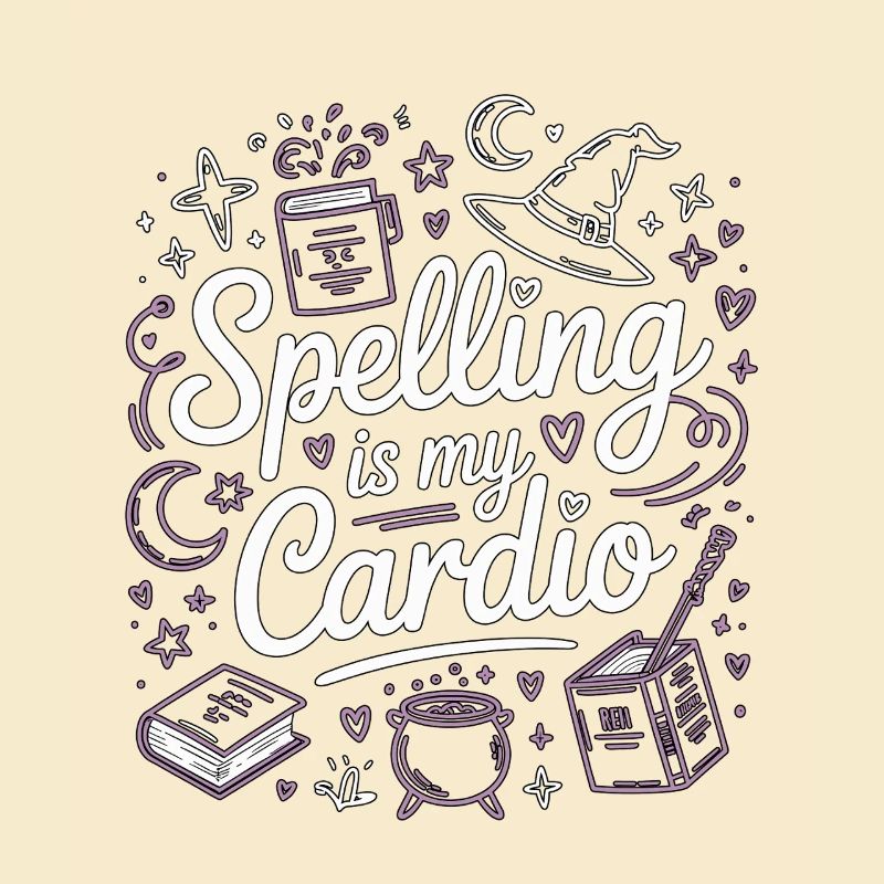 Witchcraft Spelling Is My Cardio Sorcery Wicca