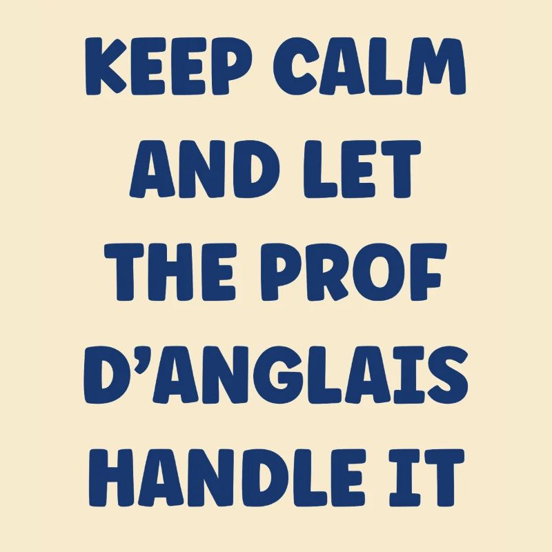 Keep Calm Prof Anglais