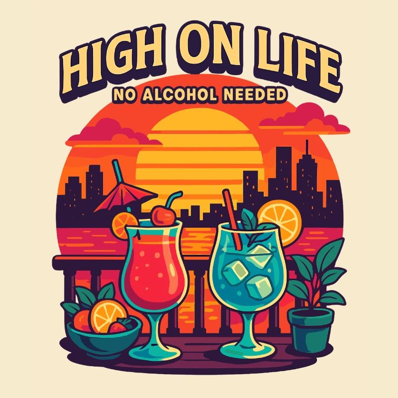 high on life, no alcohol needed