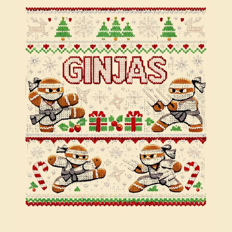 Ginjas Lebkuchen-Weihnachtspullover