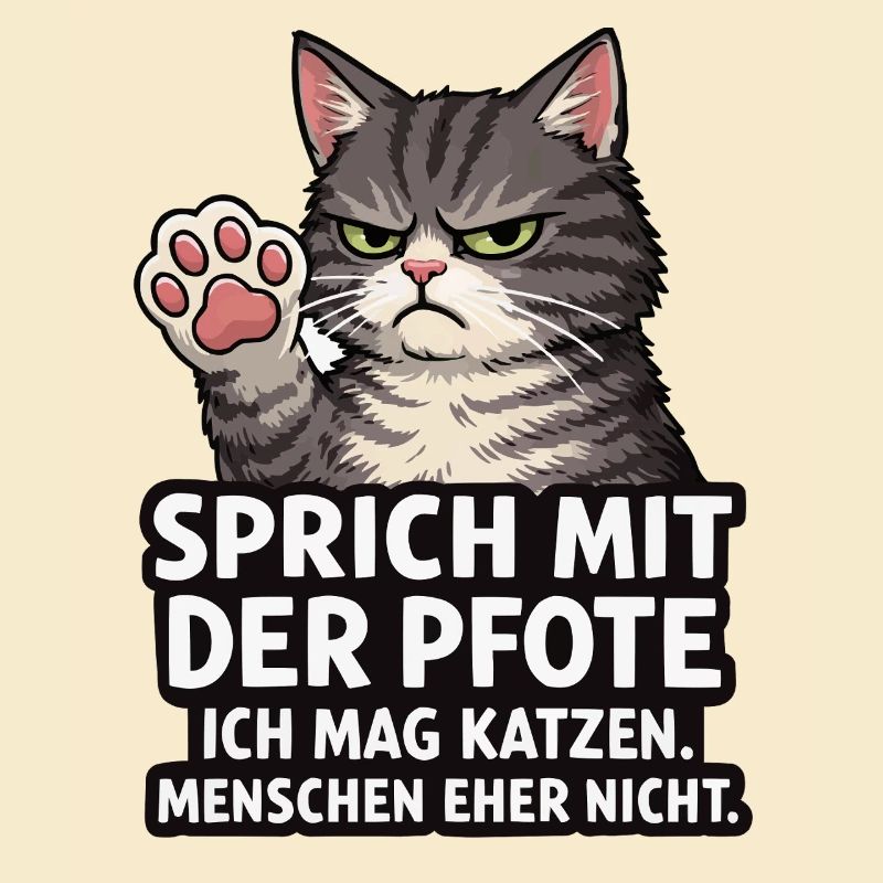 Sprich mit der Pfote – Grumpy Katze