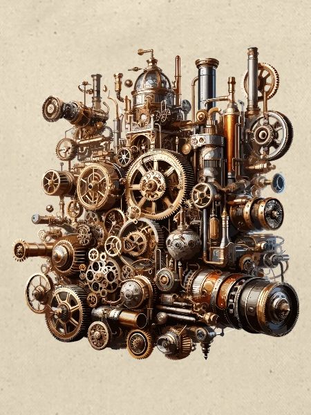 Steampunk Gearwerk Koloss