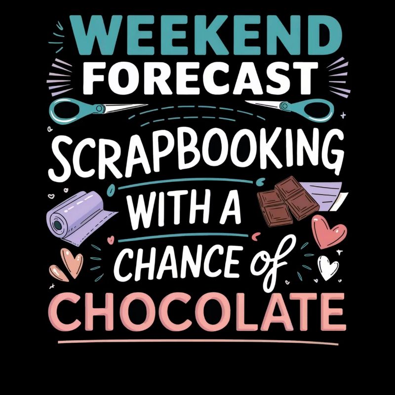 Scrapbooking du week-end avec chocolat