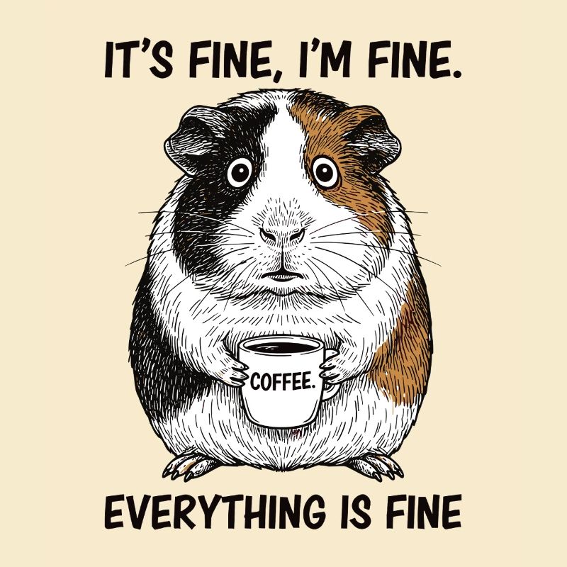 Its Fine Im Fine Coffee Guinea Pig