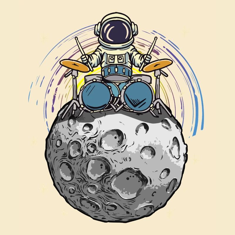 Batteur de l’espace sur la Lune