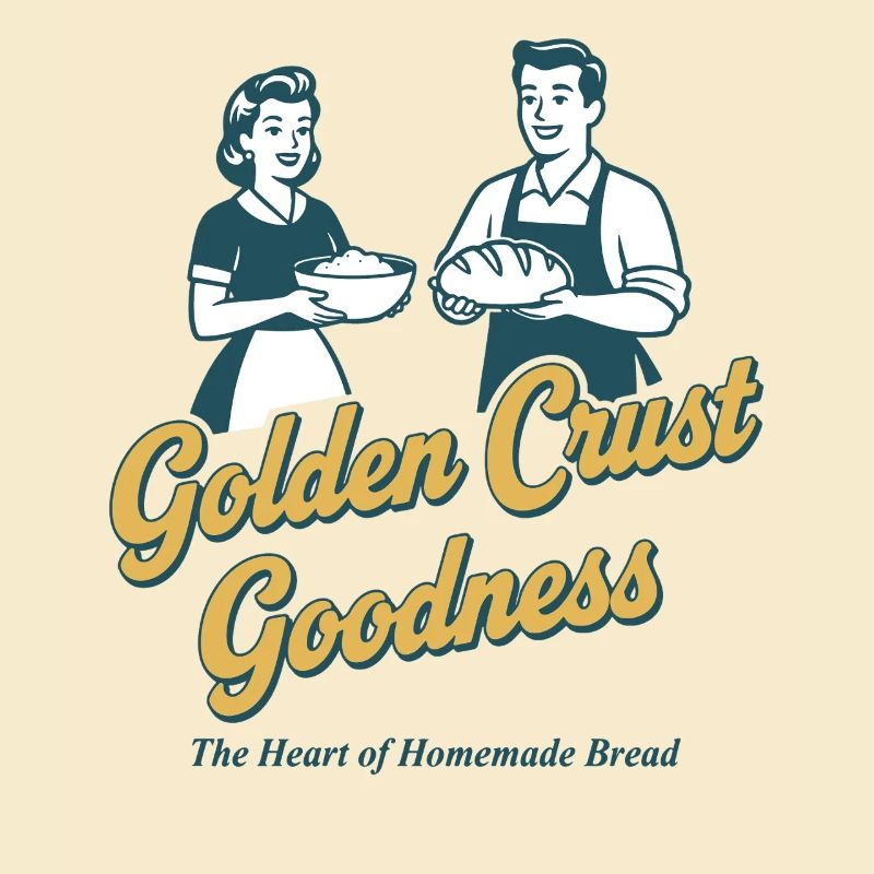 Baking sourdough bread with a golden crust