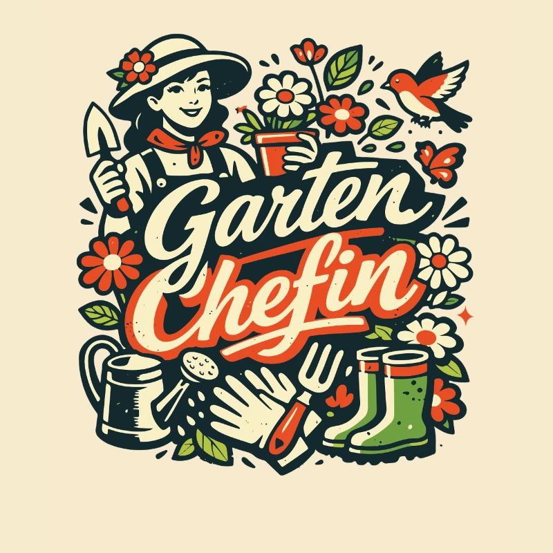 Garten Chefin Gärtnerin Geschenk