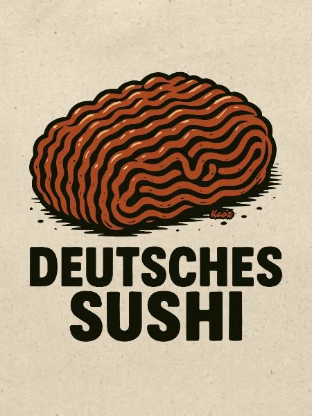 Deutsches Sushi  Hackfleisch Mett 