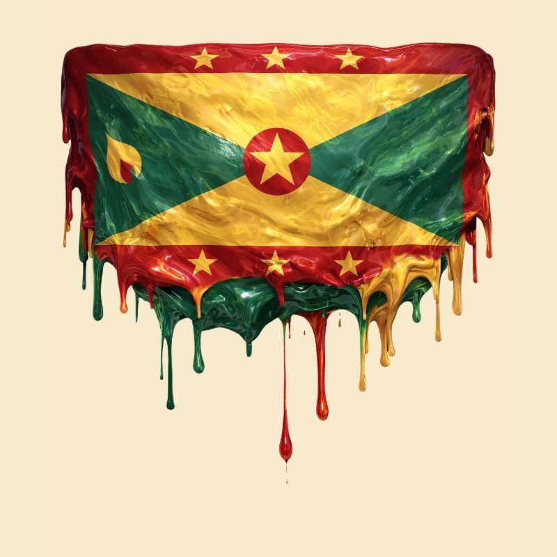 Grenada Dripping Flag