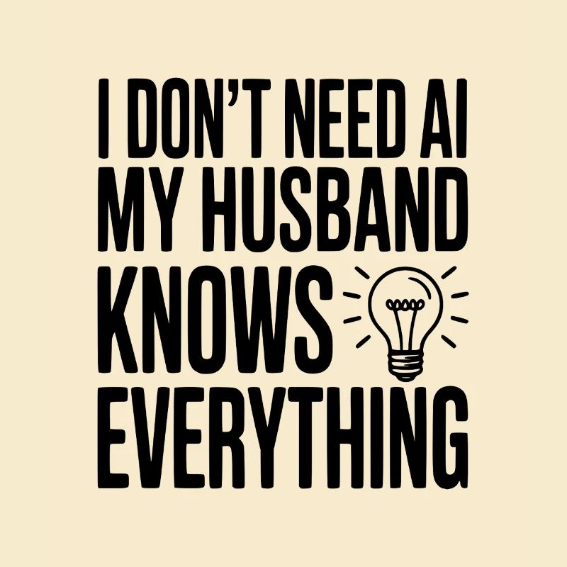 I Don't Need AI My Husband Knows Everything