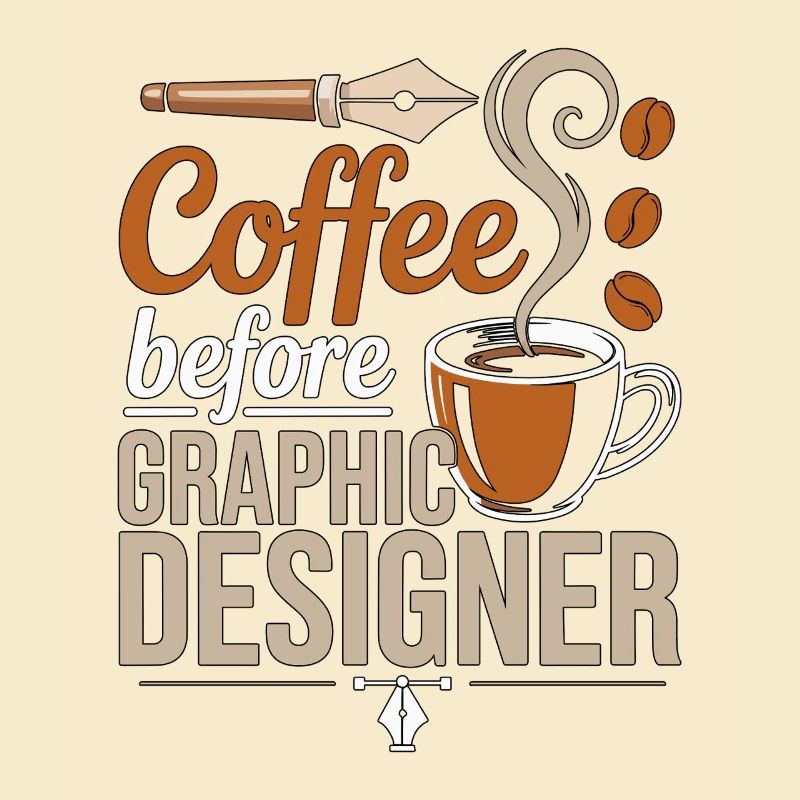 Graphic Designer Coffee Logo Designer Coffee Lover