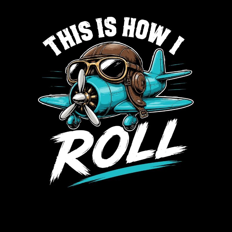 Propellerflugzeug Roll Spruch