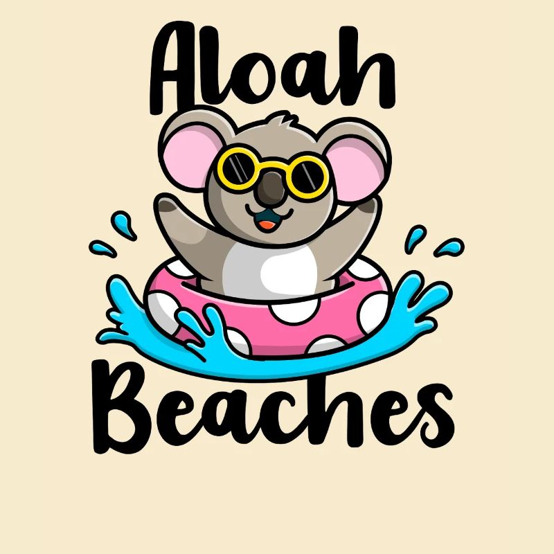 Cooler Koala Strand Urlaub Sommer Aloha Beaches