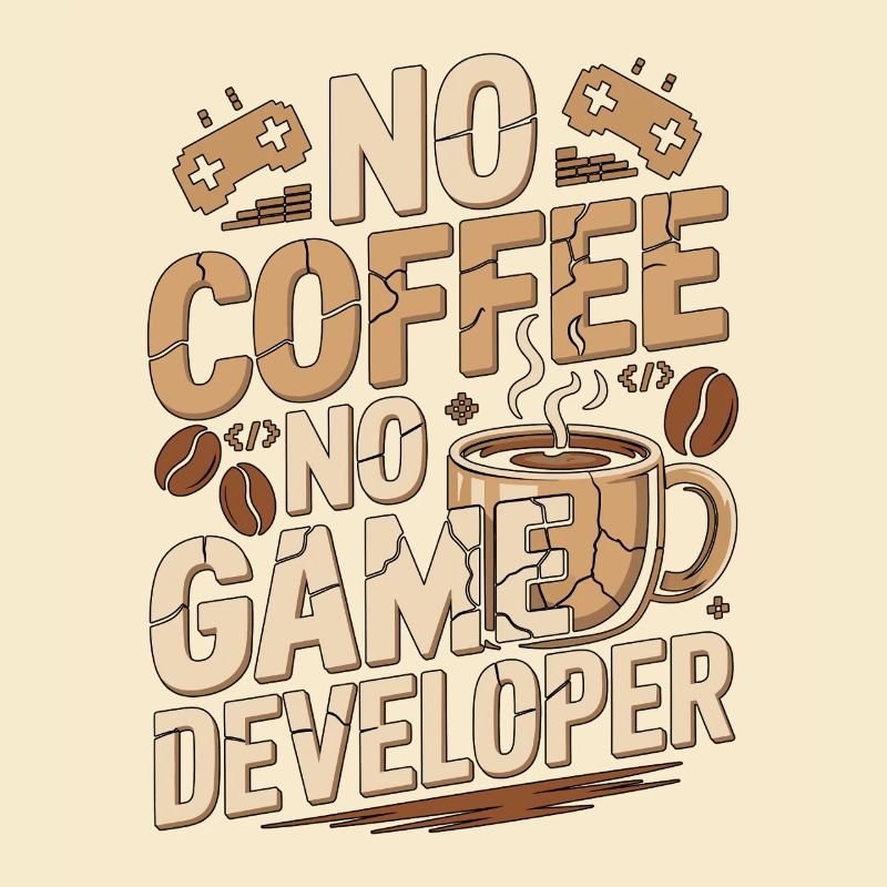 Développeur de jeux No Coffee Game Coder Game Lover