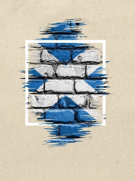 Saltire Brick Graffiti