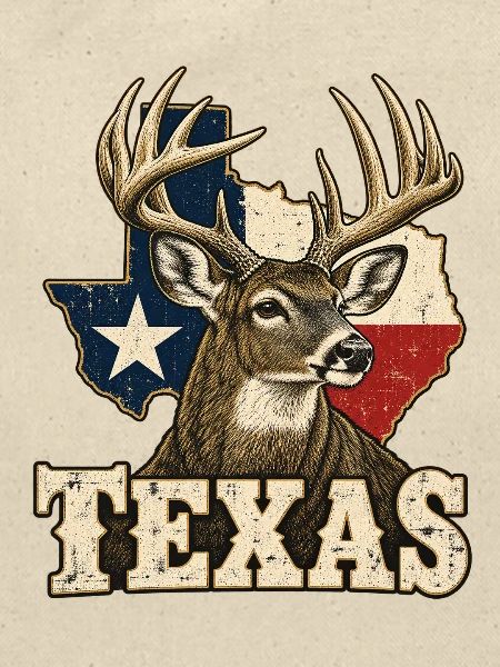Texas Hirsch Flagge