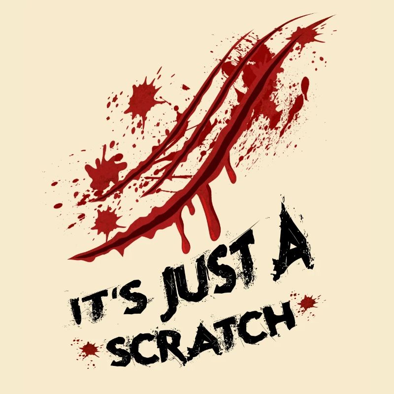 Nur ein Kratzer - Just a scratch
