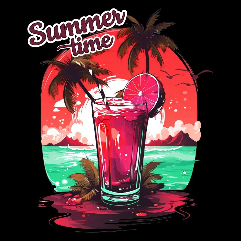 Summer Time Cocktail Beach Holiday Gift