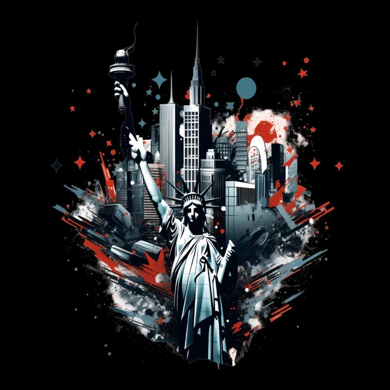 Gratte-ciel de la Statue de la Liberté de New York