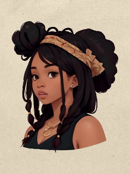 Hübsche Frau mit Dreadlocks