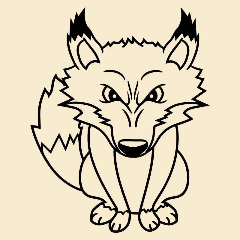 Fuchs Böser Blick Gefährlich Rotfuchs Wildes Tier