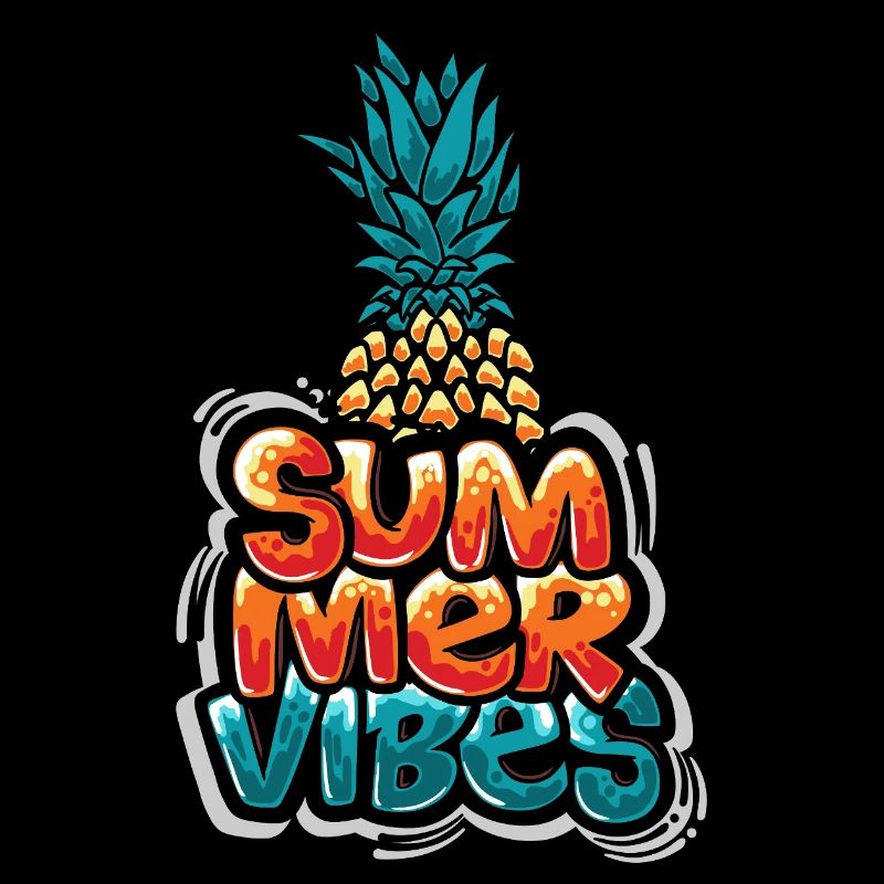 Summer Vibes Pineapple Design