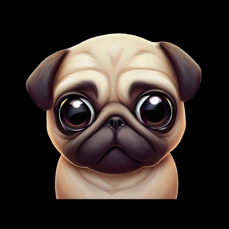 Adorable Pug Art