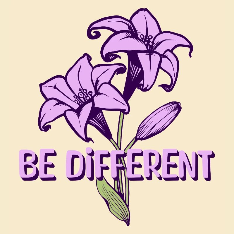 BE DIFFERENT - Jardin de fleurs de lys violets