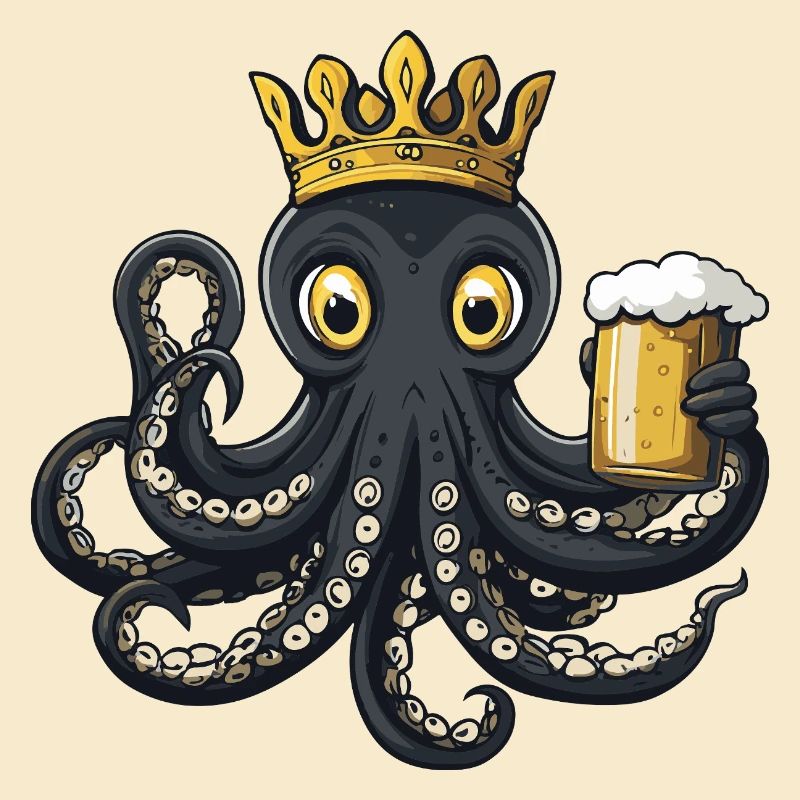 Octopus Beer Funny