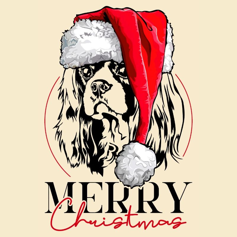 Père Noël Cavalier King Charles Spaniel