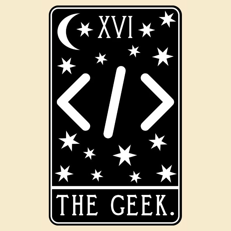 Carte de Tarot Programmeur - Code de développeur Coding Geek