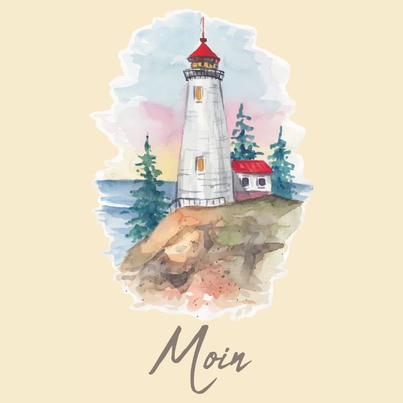 Lighthouse on cliffs