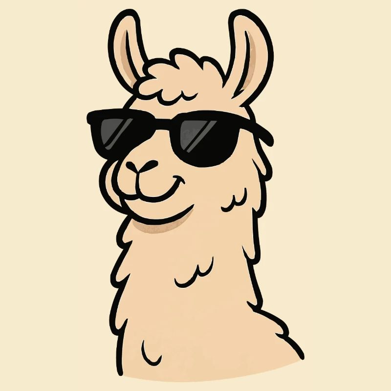 Llama Cool Comic