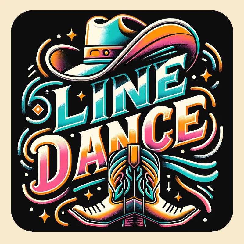 Colorful Line Dance Design