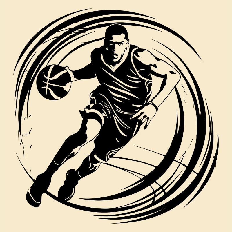 Basketteur Basketteur Basketteur Silhouette