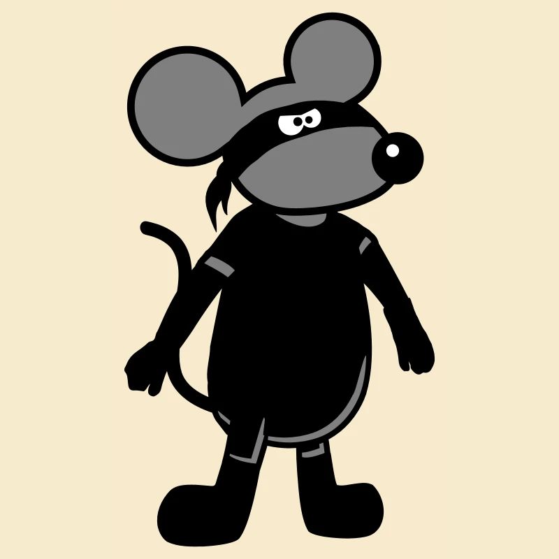Souris Méchant Voleur Ninja Raid Voleur Cambrioleur