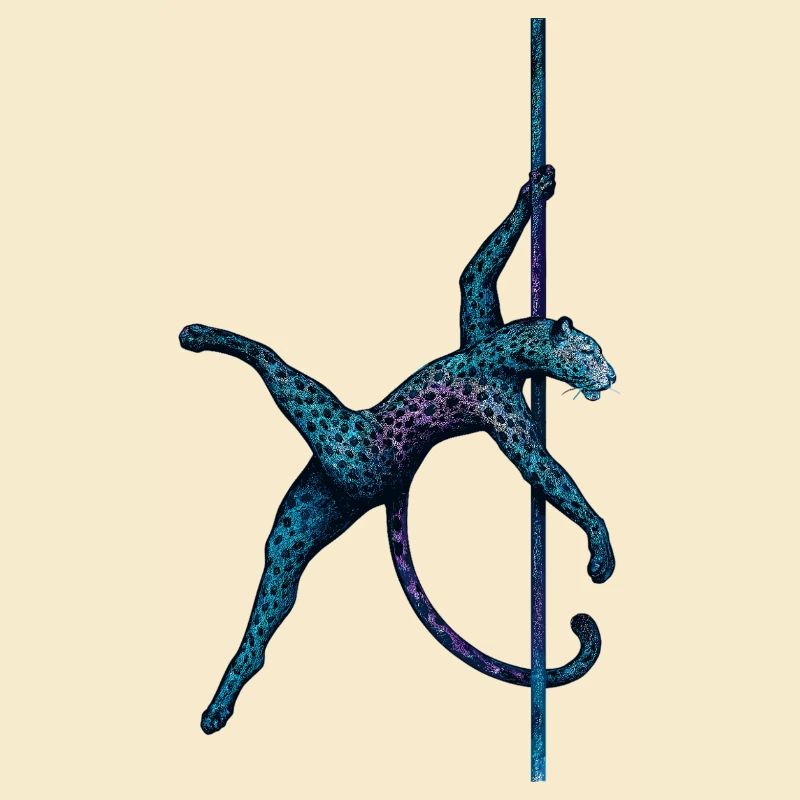 Pole dance Léopard Pole Dancer Pole Cadeau