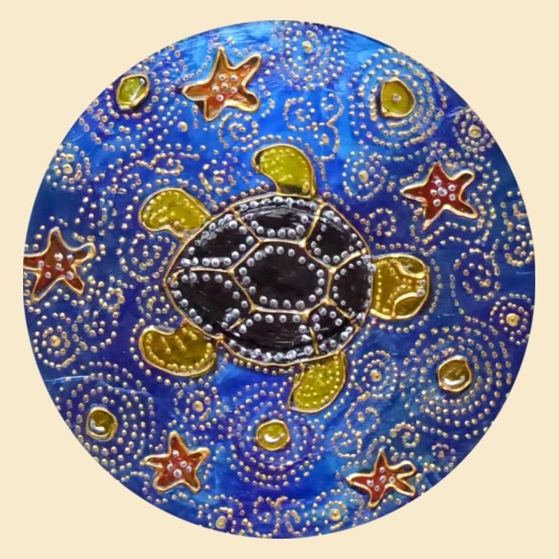 Modified blue cd turtle 1