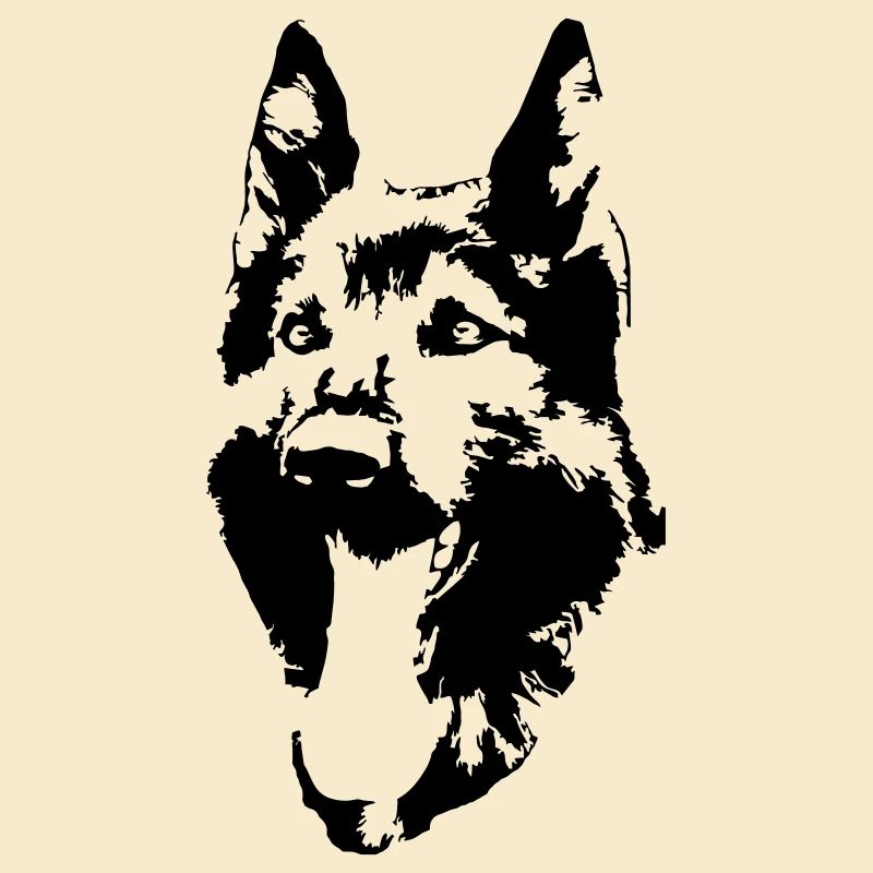 German Shepherd Head