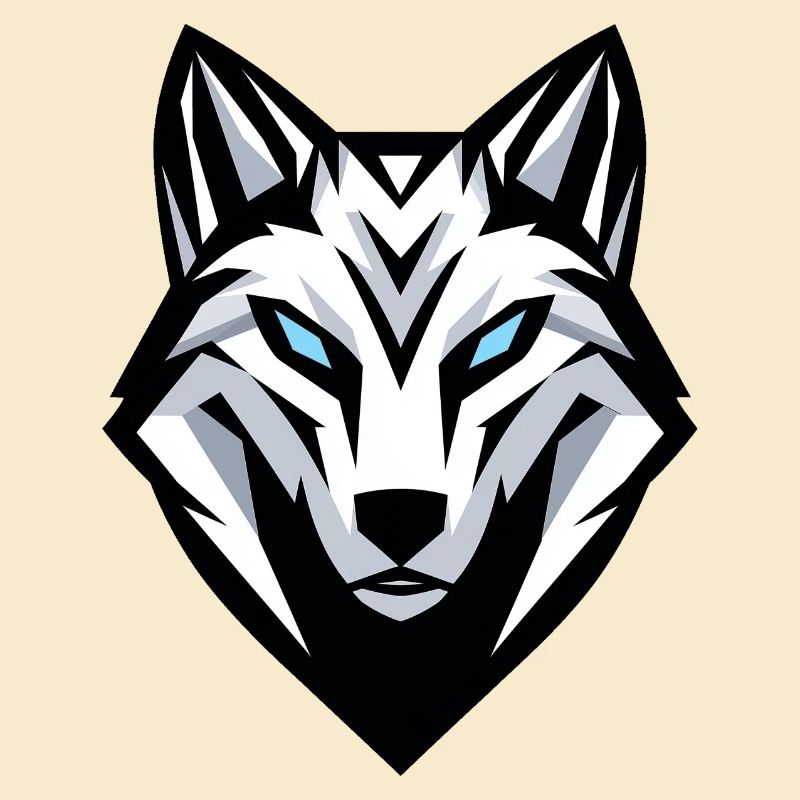 Wolf head logo, symbol, emblem, tattoo
