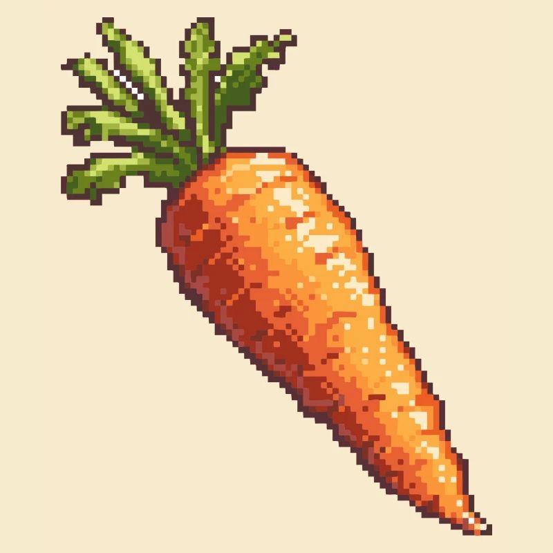 Carrot Pixel Icon