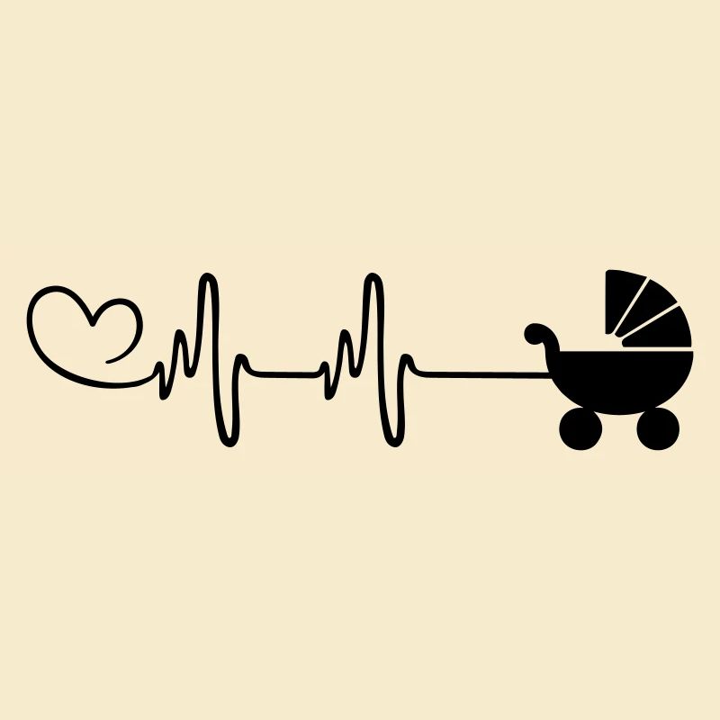 Stroller baby pulse heart