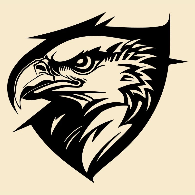Eagle in profile