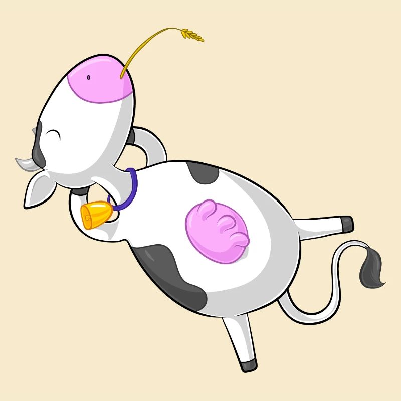 vache comique détendue