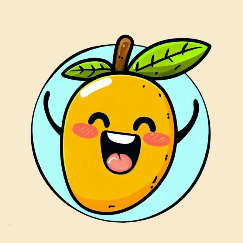 Fröhliche Mango