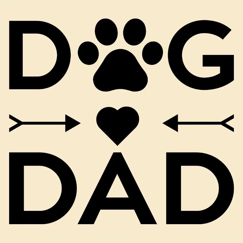 Dog Dad Design mit Pfote