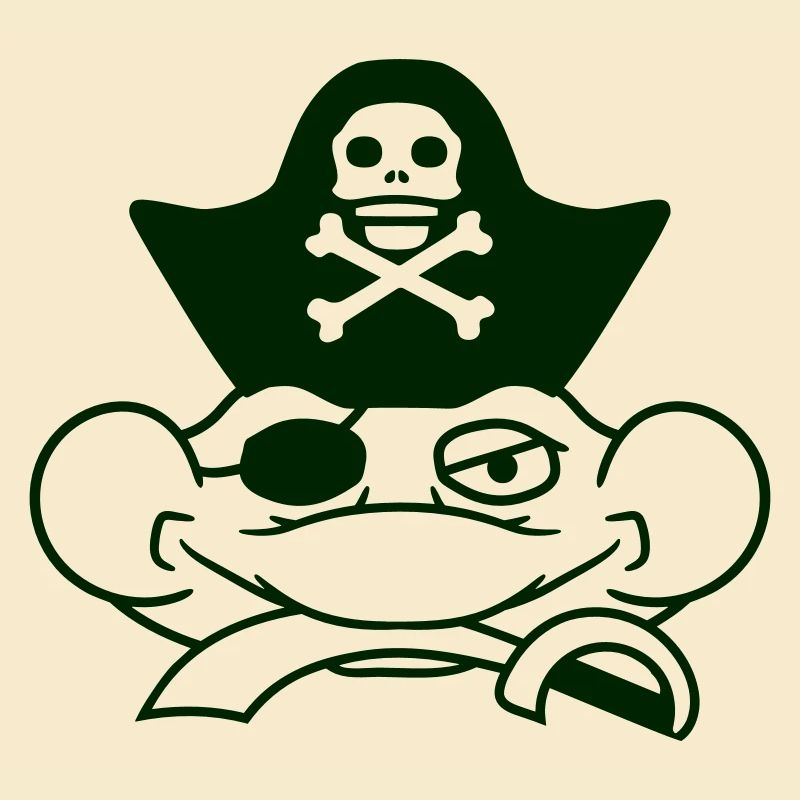 Frog Captain Cap Toad Funny Comic Cartoon